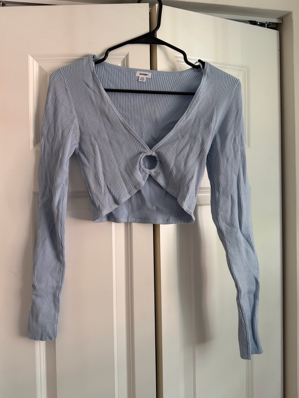 Garage O-Ring Ribbed Crop Top
